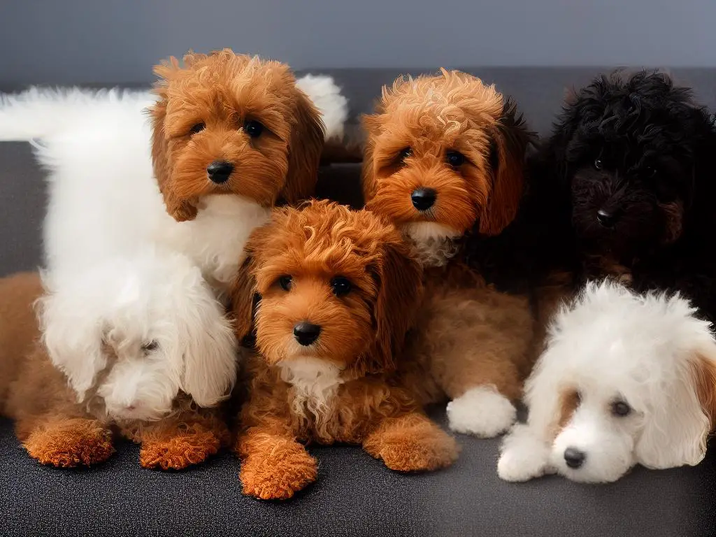 A photo of a Double Doodle, showing its curly and hypoallergenic fur.