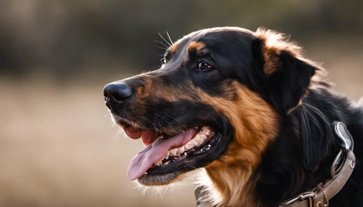 A dog with clean and healthy teeth.