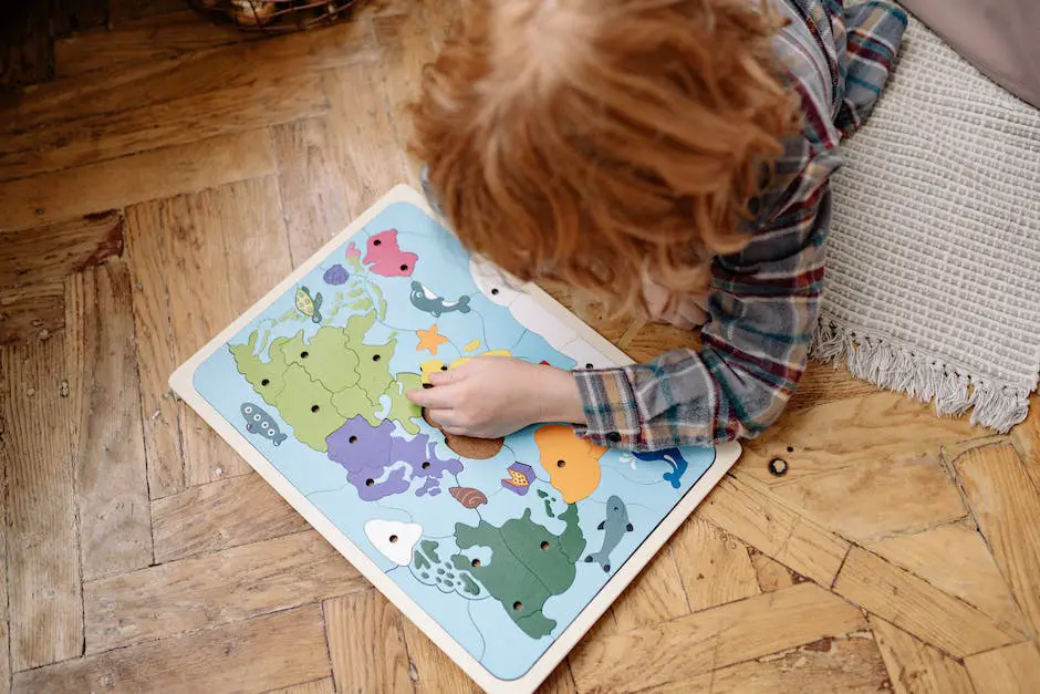 A picture of a Cockapoo playing with puzzle toys and being mentally stimulated by its owner